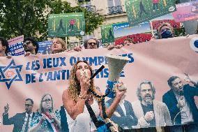 Paris 2024 - Demonstration Against The Opening Ceremony