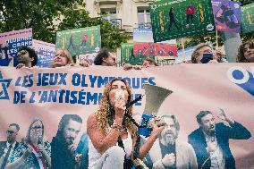 Paris 2024 - Demonstration Against The Opening Ceremony