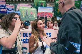 Paris 2024 - Demonstration Against The Opening Ceremony