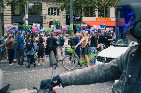 Paris 2024 - Demonstration Against The Opening Ceremony