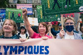 Paris 2024 - Demonstration Against The Opening Ceremony