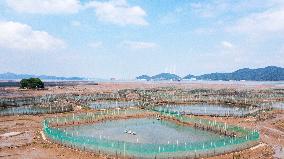 Fenced Aquaculture Farm