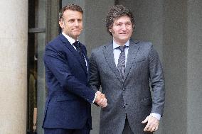 French President meets with Argentinian President - Paris