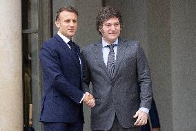 French President meets with Argentinian President - Paris