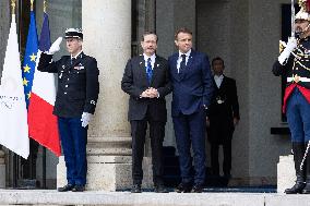 French President meets with Israel President - Paris