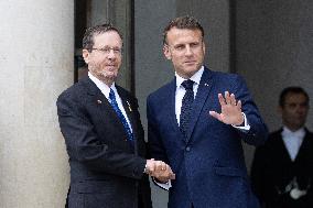 French President meets with Israel President - Paris