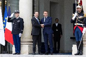 French President meets with Israel President - Paris