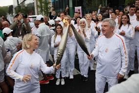 (PARIS2024)FRANCE-PARIS-OLYMPIC GAMES-TORCH RELAY