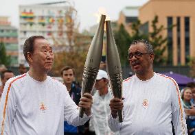 Paris 2024 - Olympic Village Torch Relay