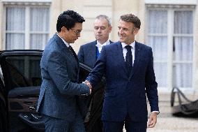Emmanuel Macron meets with President of Madagascar- Paris