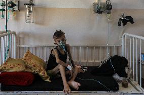 MIDEAST-GAZA-KHAN YOUNIS-HOSPITAL-SICK CHILDREN