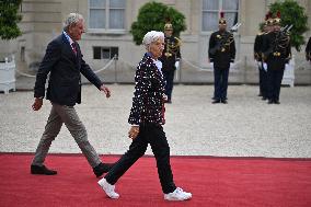 Paris 2024 - Reception At Elysee Prior Opening Ceremony