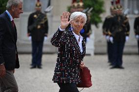 Paris 2024 - Reception At Elysee Prior Opening Ceremony