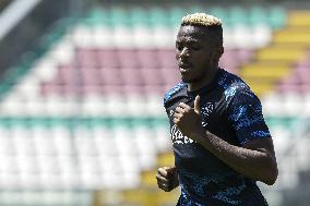 Italian soccer Serie A match - Napoli - Press Conference and Training