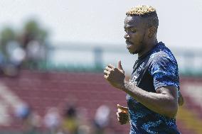 Italian soccer Serie A match - Napoli - Press Conference and Training