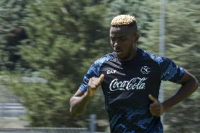 Italian soccer Serie A match - Napoli - Press Conference and Training