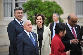 Paris 2024 - Reception At Elysee Prior Opening Ceremony