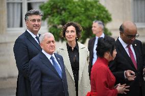 Paris 2024 - Reception At Elysee Prior Opening Ceremony