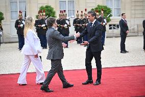 Paris 2024 - Reception At Elysee Prior Opening Ceremony