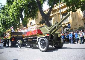 VIETNAM-HANOI-LATE PARTY CHIEF-NGUYEN PHU TRONG-MEMORIAL SERVICE-BURIAL CEREMONY