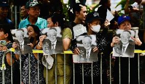 VIETNAM-HANOI-LATE PARTY CHIEF-NGUYEN PHU TRONG-MEMORIAL SERVICE-BURIAL CEREMONY