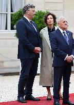 Paris 2024 - Reception At Elysee Prior Opening Ceremony