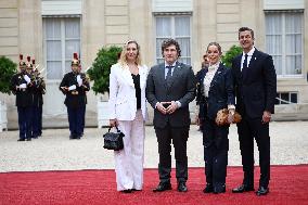 Paris 2024 - Reception At Elysee Prior Opening Ceremony