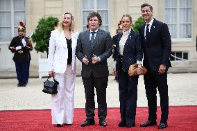 Paris 2024 - Reception At Elysee Prior Opening Ceremony