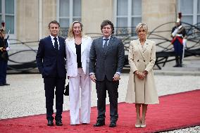 Paris 2024 - Reception At Elysee Prior Opening Ceremony