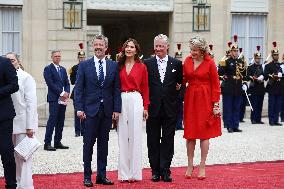 Paris 2024 - Reception At Elysee Prior Opening Ceremony