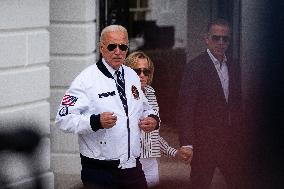 Biden departs White House on Marine One, July 26, 2024