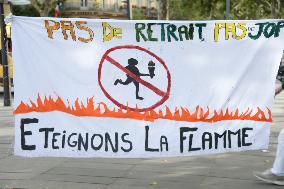 Paris 2024 - Demonstration Against The Opening Ceremony
