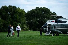 President Biden deprats White House for Camp David weekend