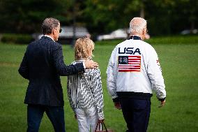 Biden departs White House on Marine One, July 26, 2024