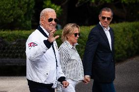 Biden departs White House on Marine One, July 26, 2024