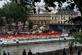 Olympic Games Opening In Seine River