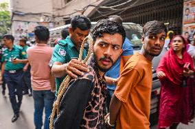 Protesters Arrested In Dhaka, Bangladesh