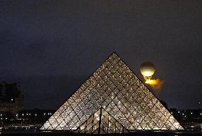 Paris 2024 - Olympic Flame Being Lit