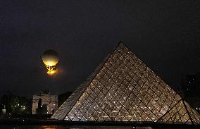 Paris 2024 - Olympic Flame Being Lit