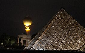 Paris 2024 - Olympic Flame Being Lit