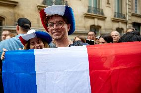 Supporters From All Over The World Attend The Opening Ceremony Of The Paris 2024 Olympic Games