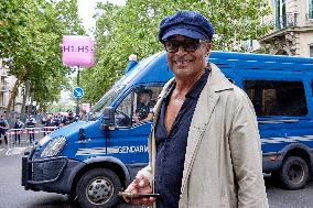 Yannick Noah Seen During The Opening Ceremony Of The Paris 2024 Olympic Games In Paris