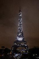 Paris 2024 - A Light Show Is Staged On The Eiffel Tower