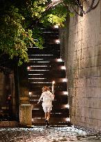 Paris 2024 - Torch Departing From Iena Bridge Towards Tuileries Gardens