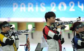 (PARIS2024)FRANCE-CHATEAUROUX-SHOOTING-10M AIR RIFLE MIXED TEAM