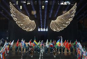 Paris 2024 - Olympic Flag Arrival At Trocadero