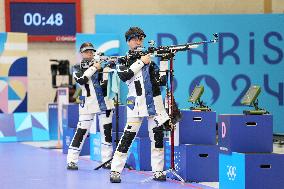 (PARIS2024)FRANCE-CHATEAUROUX-SHOOTING-10M AIR RIFLE MIXED TEAM-BRONZE MEDAL MATCH