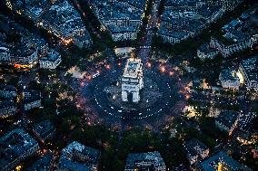 Paris 2024 - Opening Ceremony - Aerial View