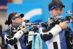 (PARIS2024)FRANCE-CHATEAUROUX-SHOOTING-10M AIR RIFLE MIXED TEAM-BRONZE MEDAL MATCH