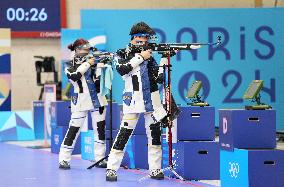 (PARIS2024)FRANCE-CHATEAUROUX-SHOOTING-10M AIR RIFLE MIXED TEAM-BRONZE MEDAL MATCH